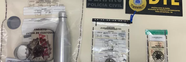 Suspeito é preso por tráfico de drogas na modalidade “delivery” em Feira de Santana