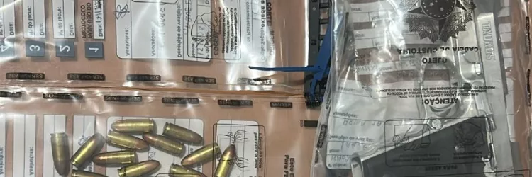 A Polícia Civil da Bahia deu cumprimento, nesta quarta-feira (17), ao Mandado de Busca e Apreensão Domiciliar, em desfavor de um suspeito, de 35 anos, no bairro de Baraúna, em Barreiras. O homem é investigado pela prática de ameaça contra a própria mãe. A vítima relatou que sofreu intimidações e informou que o filho possuía arma de fogo, fato que a deixava temerosa.  A diligência foi realizada pela Delegacia Especializada de Atendimento à Mulher (DEAM/Barreiras), com o apoio do Grupo de Apoio Técnico e Táti