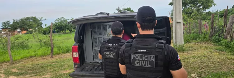Casal é preso pela Polícia Civil pelos crimes de estupro e ameaça em Bom Jesus da Lapa