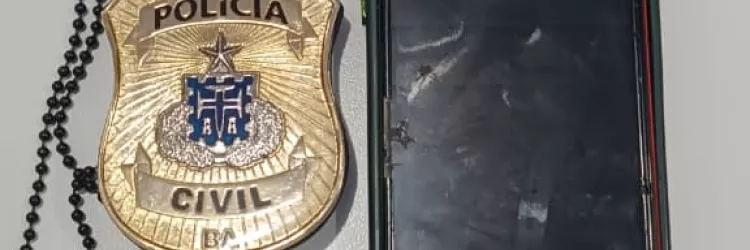 O aparelho foi localizado no bairro Santa Luzia com um homem que disse ter encontrado o celular no evento