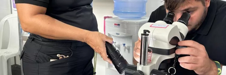 Peritos do DPT apresentam trabalho da perícia para Público na FENAGRO