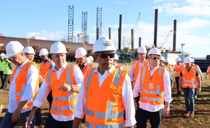 Visita a canteiro de obras da Ponte Salvador-Itaparica