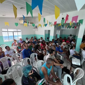Imagem de uma oitiva em comunidades tradicionais