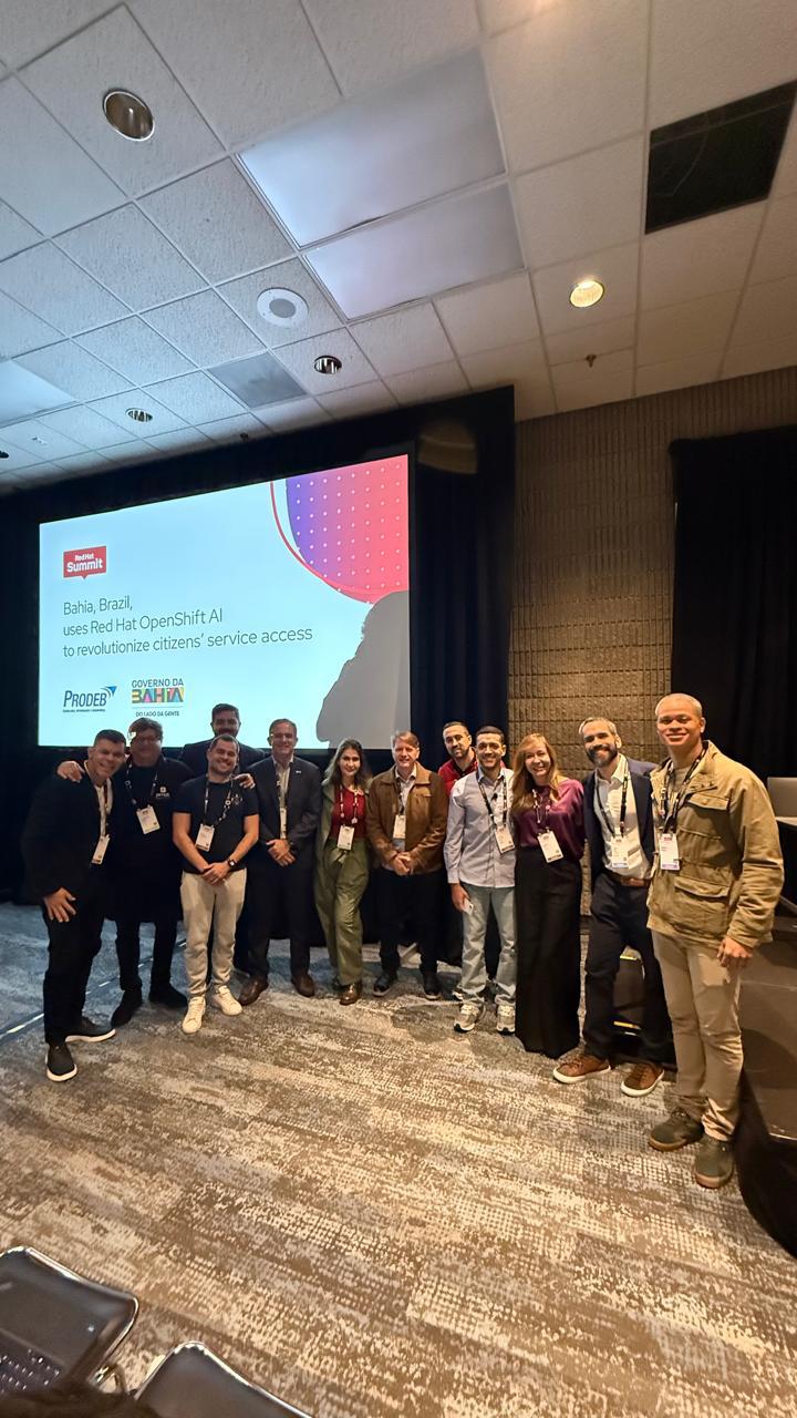 📣Prodeb participa do Red Hat Summit 2026 no período de 11 a 14 de maio, em Atlanta (EUA).