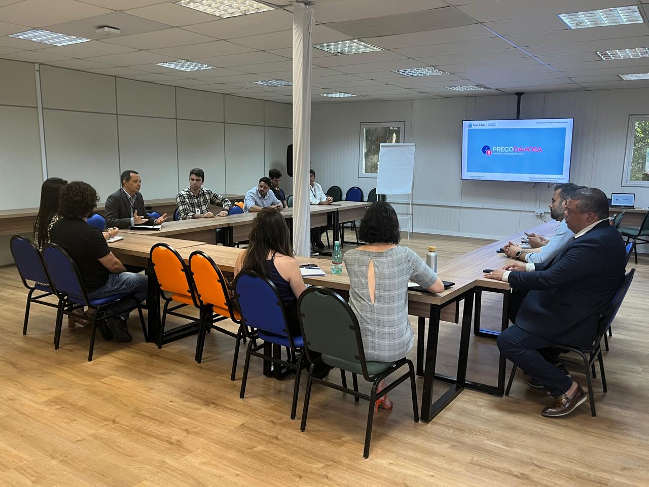 Equipe do Ministério da Saúde visita a Prodeb para conhecer o aplicativo Preço da Hora Bahia