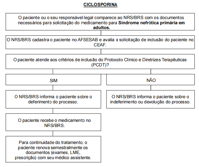 Fluxo de acesso para Núcleos Regionais de Saúde (NRS) e/ou Bases Regionais de Saúde (BRS) - Antigas Dires