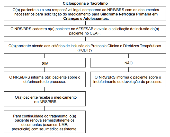 Fluxo de acesso para Núcleos Regionais de Saúde (NRS) e/ou Bases Regionais de Saúde (BRS) - Antigas Dires
