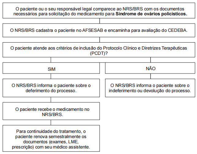 Fluxo de acesso para Núcleos Regionais de Saúde (NRS) e/ou Bases Regionais de Saúde (BRS) - Antigas Dires