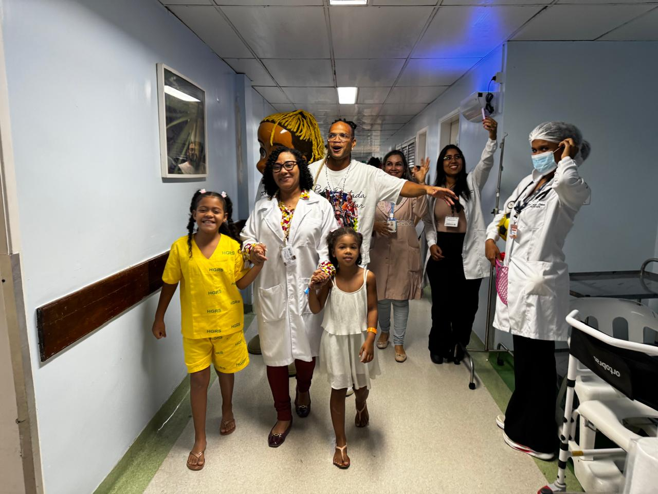 Semana das crianças com música, diversão e alegria no Hospital Geral Roberto Santos