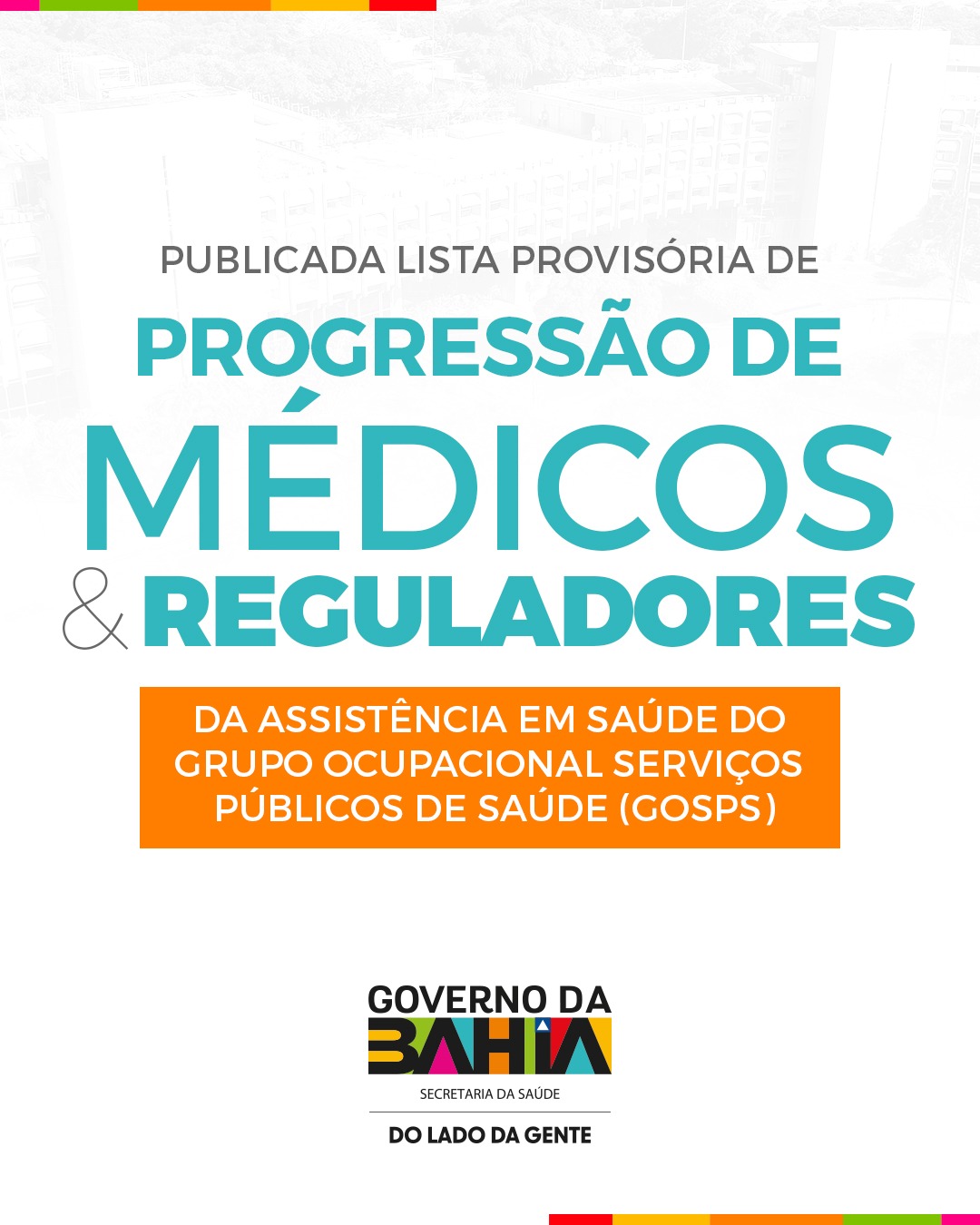 239 médicos e reguladores são contemplados com progressão na carreira