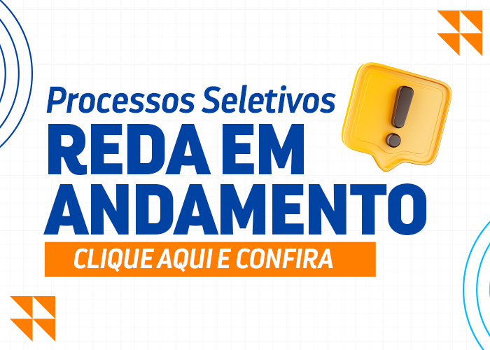 banner Processos Seletivos REDA em andamento
