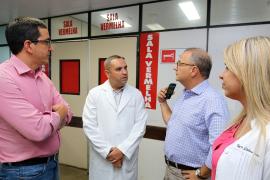 Secretário da Saúde do Estado inspeciona hospitais durante o carnaval