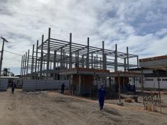 Concluída a estrutura de fundação da obra do Hospital Clériston Andrade 2