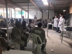 Operarios saude do homem no HGRS