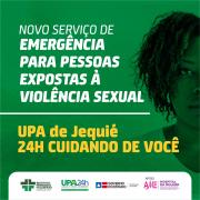 UPA de Jequié realiza atendimento de emergência a pessoas expostas à violência sexual