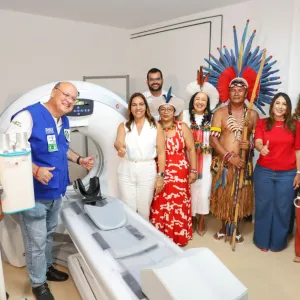 Estado entrega novo tomógrafo para HRDLEM e assina ordem de serviço para construção de cinco Unidades Básicas de Saúde Indígena