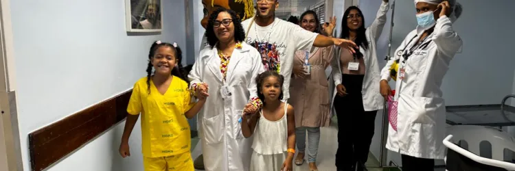 Semana das crianças com música, diversão e alegria no Hospital Geral Roberto Santos