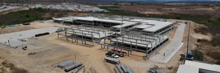 Com recursos do PAC, obras do Hospital e Maternidade Regional do Sisal avançam e chegam a 35%