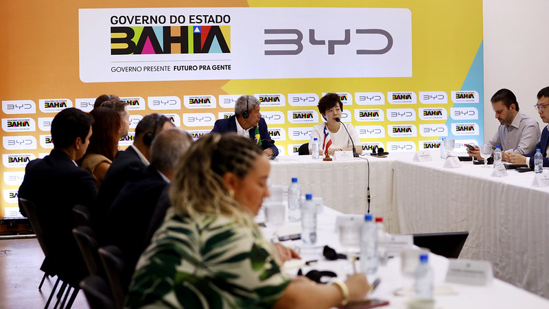 Governo do Estado acompanha avanços da Fábrica da BYD em Camaçari e reforça compromisso com o desenvolvimento tecnológico e econômico da Bahia