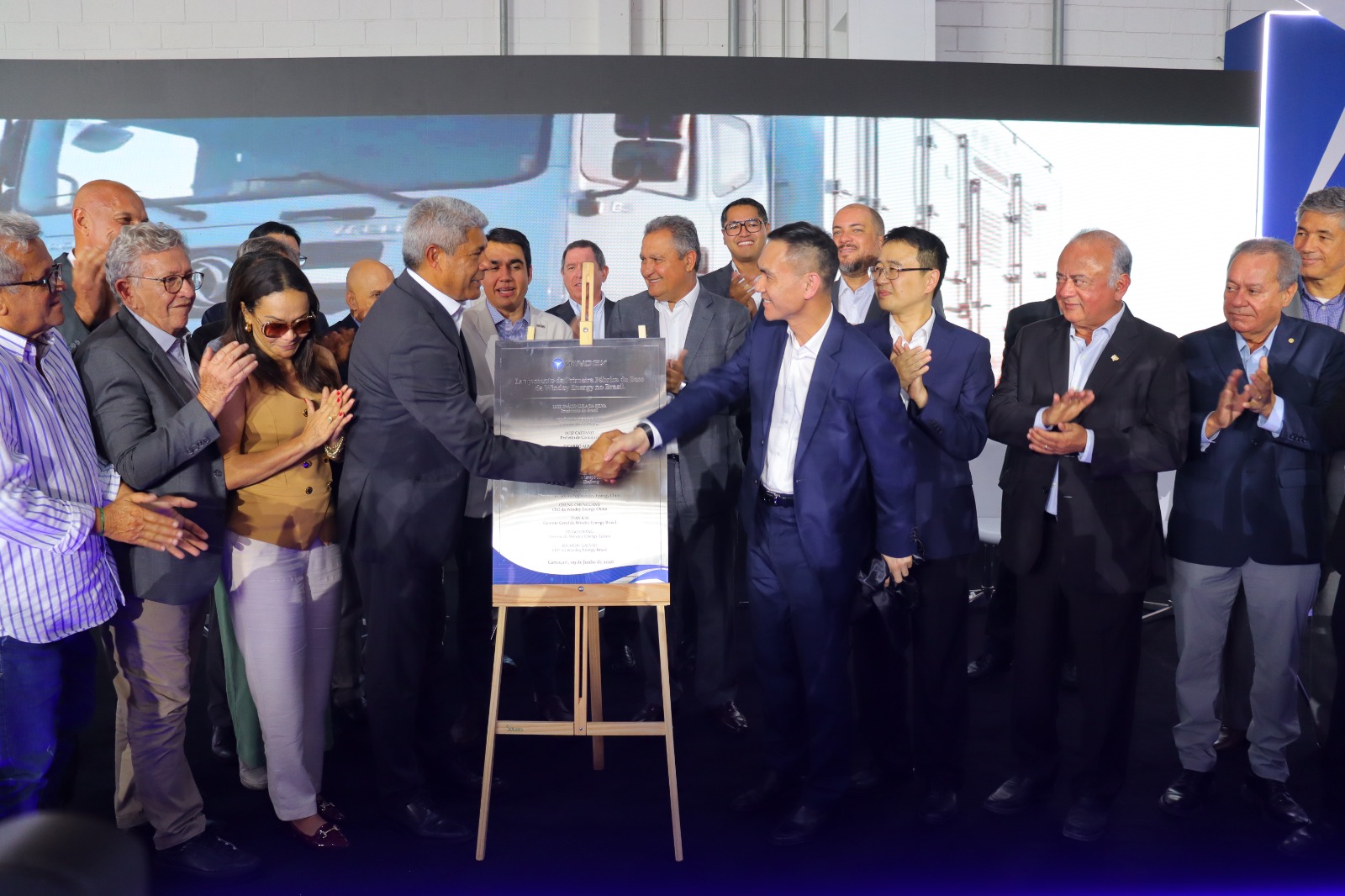 Lançamento da pedra fundamental da Windey Energy, no Polo Industrial de Camaçari.