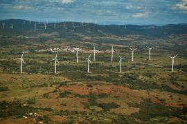 Imagens aéreas do Parque Eólico de Guanambi.Foto: Paula Fróes/GOVBA