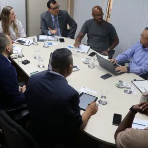 Comitiva coreana da Posco International e Myoung Shin