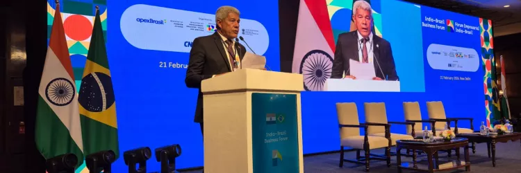 Jerônimo Rodrigues apresenta potencial da Bahia para empresários e autoridades no Fórum Índia-Brasil