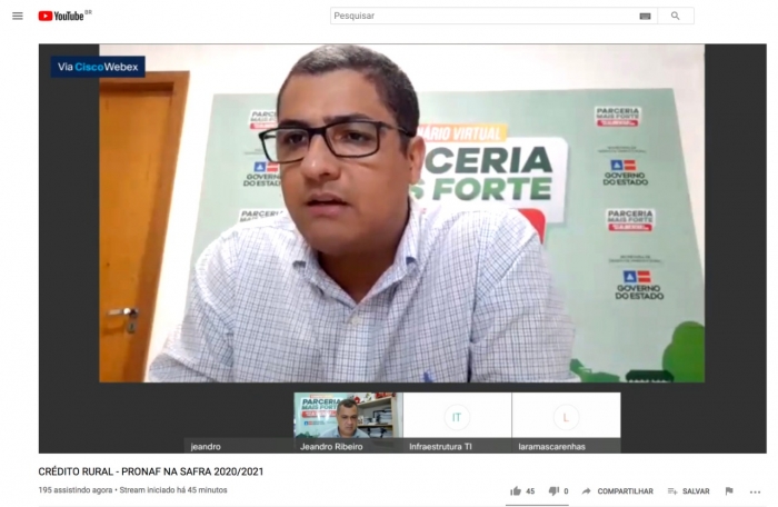 Dúvidas sobre Crédito Rural são esclarecidas em painel de seminário virtual