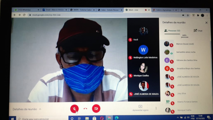 Ações realizadas por meio de parceria entre Bahiater/SDR e BNB no Litoral Sul da Bahia são debatidas em reunião