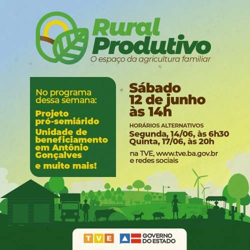 Pró-Semiárido, unidade de beneficiamento e quintais produtivos em destaque no Rural Produtivo