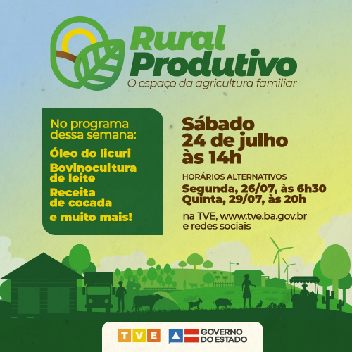 Óleo do licuri, bovinocultura de leite e cocada no Rural Produtivo