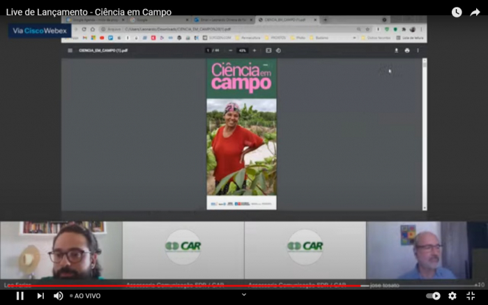 Evento virtual marca o lançamento do periódico Ciência em Campo