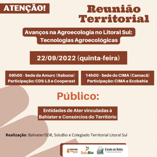 Reunião territorial discute avanços na agroecologia no Litoral Sul