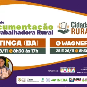 SDR e MDA garantem direitos na Chapada Diamantina, com chegada do Cidadania Rural em Wagner e Utinga
