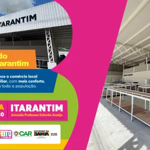 Aviso de pauta | Governo do Estado inaugura Mercado de Itarantim nesta sexta (24)