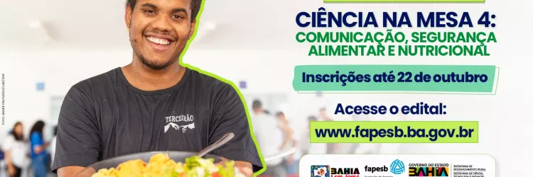 Ciência na Mesa 4 prorroga inscrições até 22 de outubro