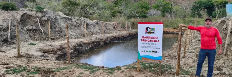 Comunidades rurais são beneficiadas com a entrega de barreiros de trincheira em toda a Bahia