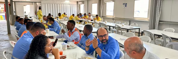 Refeição dos trabalhadores da obra do VLT passa a contar com produtos da agricultura familiar