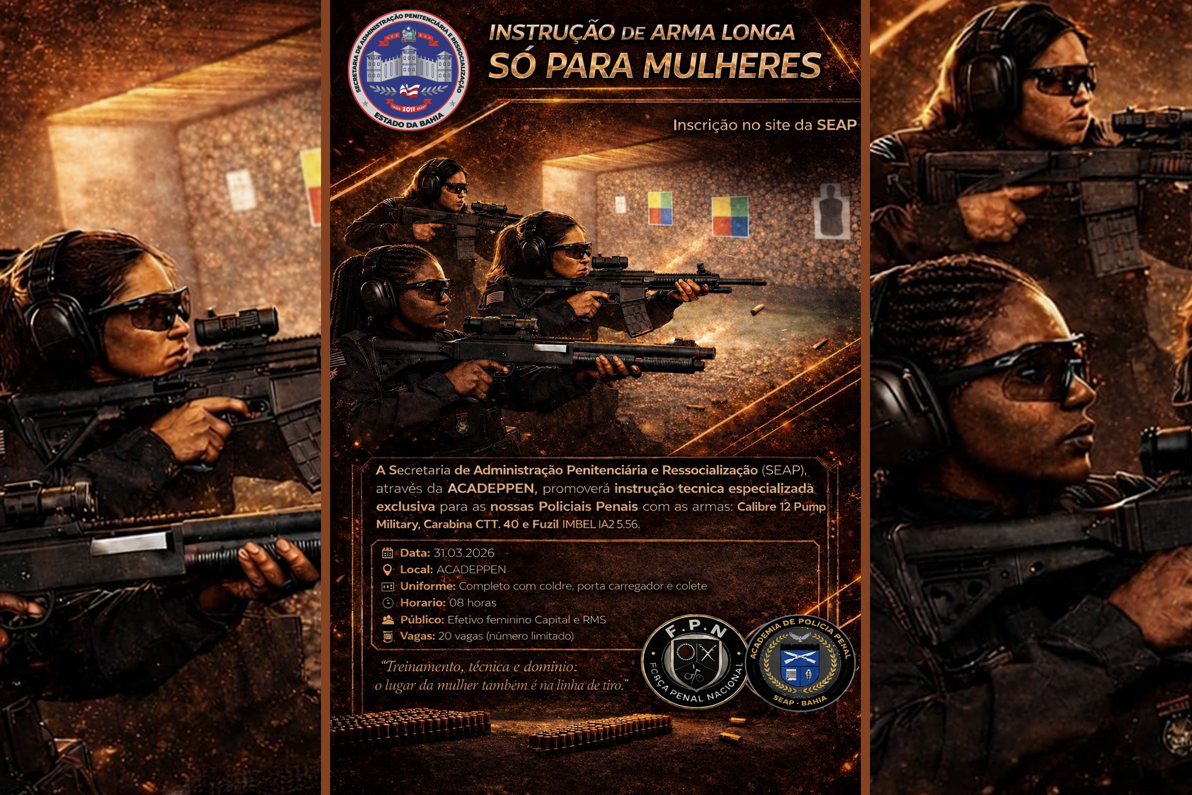 Instrução arma longa