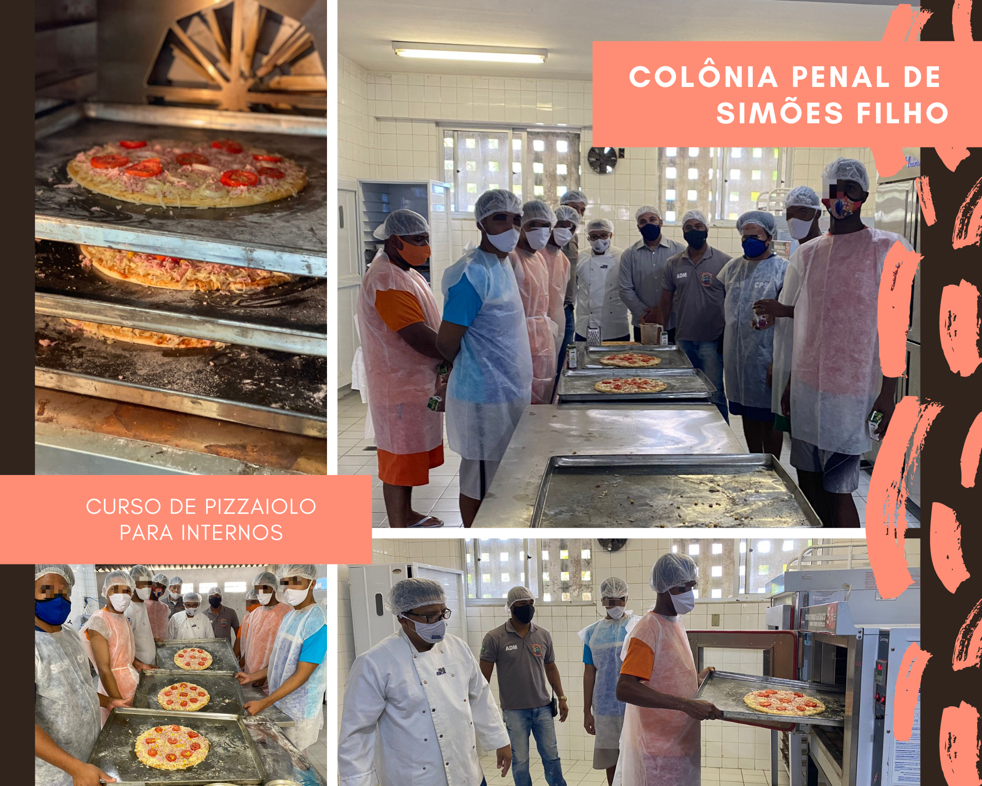 Parceria entre SEAP e SEC oferece curso de pizzaiolo para privados de liberdade da Colônia Penal de Simões Filho