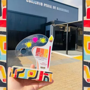 Reeducando do Conjunto Penal de Barreiras é premiado em evento de arte e cultura