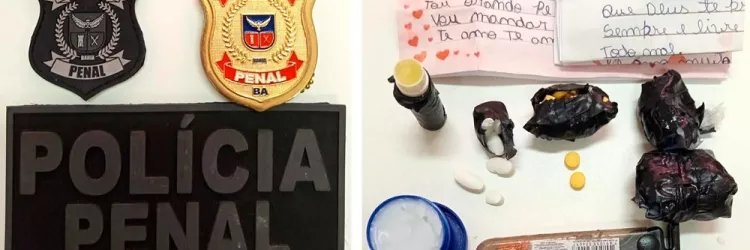 Homem é flagrado tentando entrar com medicamento para disfunção erétil no Conjunto Penal Masculino de Salvador