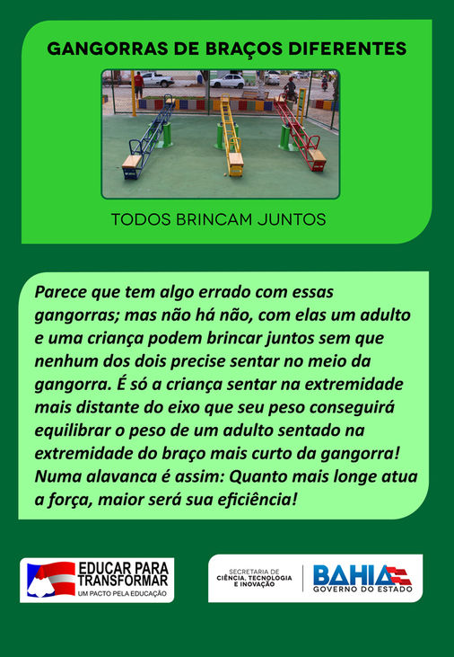Gangorras de Braços Diferentes