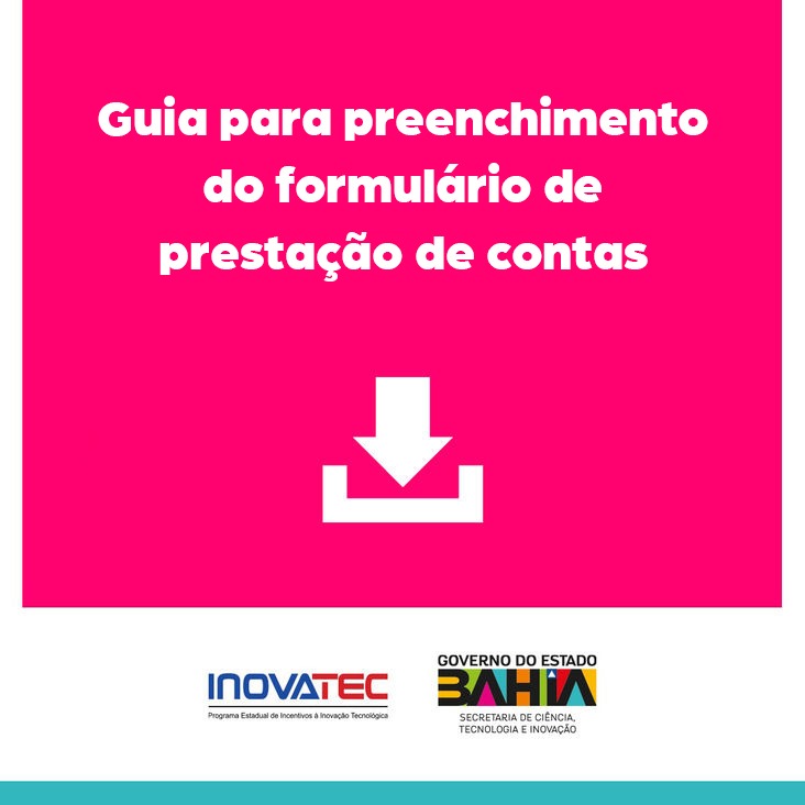 Guia para preenchimento do formulário de prestação de contas 