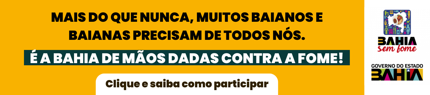 Banner Bahia sem Fome