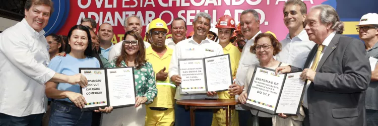 Obras do VLT avançam e Governo do Estado autoriza novas etapas para transformar mobilidade em Salvador