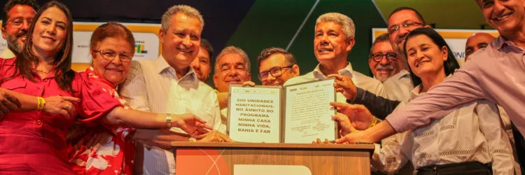 ”Habitação é direito. Esse é um projeto fundamental”, reforçou Jerônimo em anúncio da construção de 3.401 habitações do MCMV na Bahia