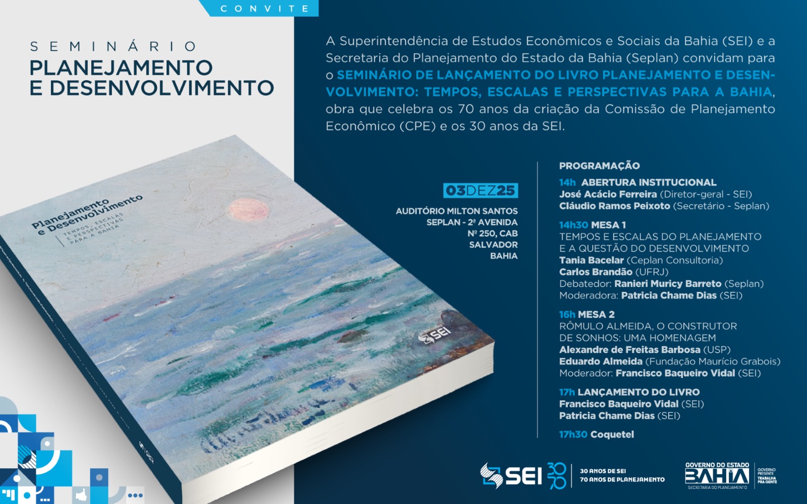 Seminário Planejamento e Desenvolvimento