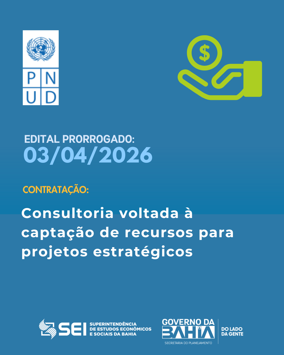 Edital PNUD prorrogado 