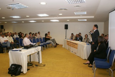 Geraldo Reis, diretor-geral da SEI, representando a instituição na mesa de abertura, dia 5/10 Geraldo Reis, diretor-geral da SEI, representando a instituição na mesa de abertura, dia 5/10